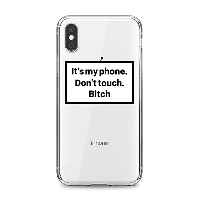 Custom Funny Letter Phone Case for iPhone