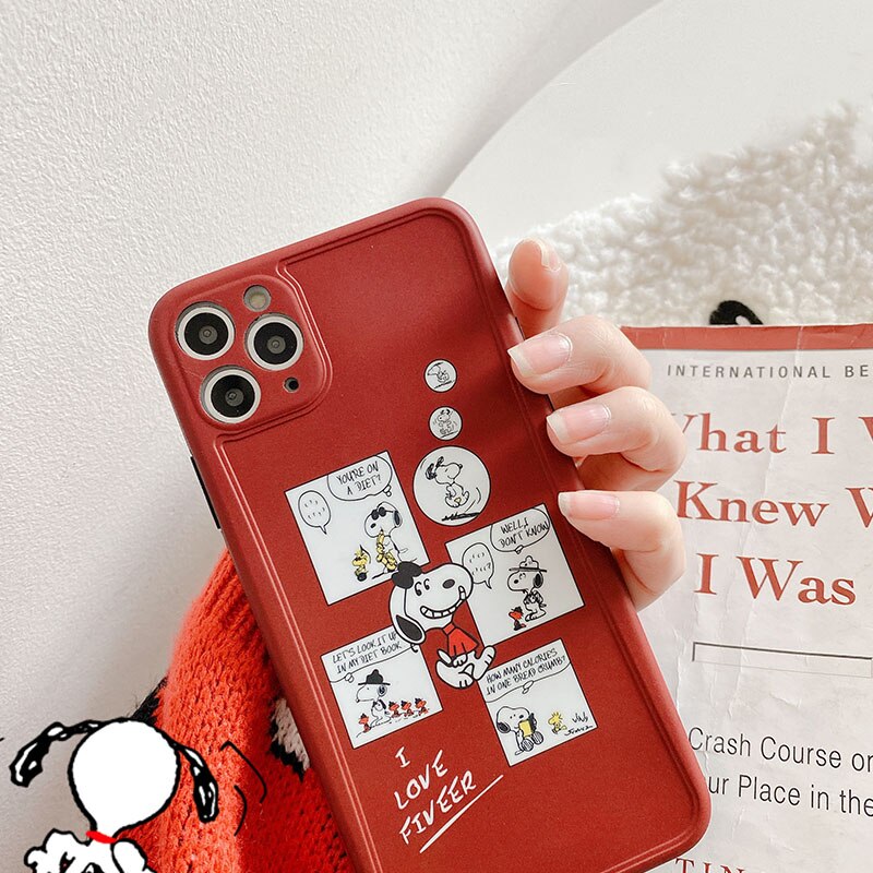 Cute Cartoon Panting Phone Case For iPhone